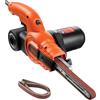 BLACK+DECKER 350W, lima a nastro da 13 mm con 3 nastri abrasivi e sistema di raccolta della polvere, KA900E-QS