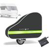 EVOCAMP copertura timone caravan impermeabile, copritimone per camper, impermeabile copertura gancio traino, borsa inclusa, accessori roulotte, telo copri roulotte, copri gancio traino per rimorchi