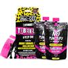 Muc-Off Kit Tubeless Completo per Biciclette Tubeless Ready, Strada / Ghiaia / CX 44 mm - Include Nastro Tubeless, Pezze Riparazione Tubeless, Valvole Tubeless e Liquido Tubeless