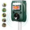 SOLAR ANIMAL REPELLER Repellente ad ultrasuoni Cella solare scaccia Piccioni ratti topi uccelli gatti