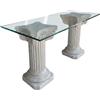 FratelliVagnoni 2 Colonne Colonna Capitelli Tavolo coppia New patrasso 75 cemento e marmo arredo