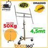 AKIFIX ALZALASTRE SOLLEVATORE LASTRA PANNELLO CARTONGESSO 4,5mt SOFFITTO smontabile