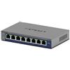 Netgear Switch di rete 8 porte PROSAFE Gigabit Plus Grey e Blue GS108E 400EUS