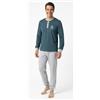 Lovable OFFERTA NUOVO LOVABLE PIGIAMA UOMO COMPLETO CASA GIOVANILE 100% COTONE ESTIVO