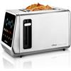 Ufesa One Touch Duo - Tostapane Digitale 850W, 2 Fessure, Schermo LED, 6 Livelli, Funzioni Pane, Bagel, Muffin, Waffle, Riscaldamento, Scongelamento, Memoria, Vassoio Raccoglibriciole
