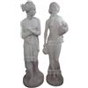 FratelliVagnoni 2 Statue Statua Venere Canova più Acquaiola in cemento e marmo cm 120 coppia