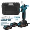 Forbice Elettrica da Potatura 48V Professionale con 2 Batterie Litio Display -