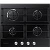 Samsung NA64H3010AK Piano cottura a gas 60cm 4 Fornello(i) Vetro Gas
