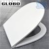 Ceramica Globo Globo, mod. 4ALL, sedile con chiusura tradizionale 45x36cm, bianco lucido