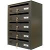 ALUBOX Cassetta Postale 5 Posti Orizzontale Ghisa 20C5ROGH C 5 R/O Cubo