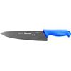 Starrett Coltello da Cucina in Acciaio Inox Dello Chef, Ampio Triangolare da 10 Pollici (250 mm), Manico Blu (BKL301-10)