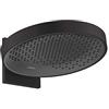 hansgrohe Rainfinity Soffione doccia 360 1 getto con attacco a parete, nero opaco, 26230670