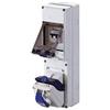 Gewiss - Quadretto Combibloc ASD - Da Parete - 1 Presa 2P+T 16A IP44