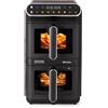 Ariete Friggitrice ad Aria 11 Litri 2460 Watt Nero 4640 Air Fryer Vertical DUO