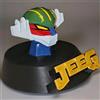 3D Maker Testa Jeeg Robot d'Acciaio Busto Decorativo Dipinto a mano Gaming Collezione