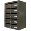 ALUBOX CASSETTA POSTA POSTALE CASELLARIO RIVISTE ORIZZONTALE 5P GHISA 38,5X25X53