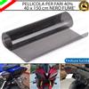 ESL PELLICOLA FARI ADESIVA NERO LUCIDO FUME' 40 x 150 CM PER KTM 950 SUPER ENDURO