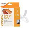 VELCRO Brand Dischetti riapribili da cucire 20mm x 5m Bianco