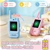 Video Walkie Talkie Bambini,2 Pezzi walkie talkie ricaricabili per bambini