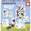 Educa - BlueY | Set di 4 Figurine Bluey con Montaggio Creativo | Gioco educativo sensoriale per Bambini | Giocattolo per la motricità fine | Consigliato a Partire dai 3-4-5 Anni (20399)