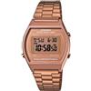 Casio Orologio da donna Casio serie vintage digitale quadrante oro rosa - B640WC-5ADF