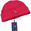 Gant Logo Knit Cappello Uomo OS Rosa Elasticizzato Berretto Ricamato Unisex