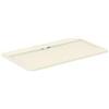 Ideal Standard - Ultra Flat S i.life, Piatto doccia rettangolare 140x80 in resina, Piletta di scarico lato lungo, Finitura opaca effetto pietra, Sabbia