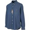 Ralph Lauren Core Replen Uomo CAMICIA Blu Denim Slim Button-Down Collo RRP159