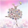 1PC Ballet Dancing Girl Breastpin Creativo Dancing Girl Spille Squisita Spilla