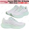Saucony WMNS Ride 18 Running Bianco Verde S11000-221 Taglia Donna