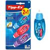 BIC Tipp Ex Correttore a Nastro Micro Tape Twist Bianchetti a Nastro 2+1 Unità
