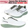 Saucony Ride 18 Running Bianco Verde S21000-138 Taglia Uomo
