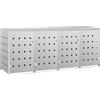 vidaXL Copribidone per Spazzatura Quadruplo Pattumiera Cassettone Cassone Arredo