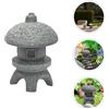2 Pcs Pagode Da Giardino Statua Del Padiglione Tavolo Mini-Pagoda