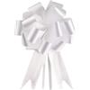 faburo 100pcs Coccarde Fiocco per Fiocchi Matrimonio Coccarde Bianco Autotiranti