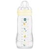 MAM Easy Active 6 mesi in più colore perla (330 ml) - con ciuccio in silicone flusso X velocità ultra veloce - per neonati con chiusura ermetica
