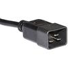 LINK LP21978 - Cavo di Alimentazione Maschio IEC320 C20/femmina IEC320 C19 (3 Metri, Nero) - Sezione conduttore 1,5 mm² H05VV-F 3G - per ups da 3000 VA, 250V/16A, 3600W