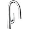 hansgrohe Talis M51 Miscelatore cucina monocomando 200, doccetta estraibile, 2 getti, sBox, cromo, 73851000