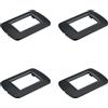 4 Pezzi Placca Plastica Ovale, 3 Moduli Posti per Scatola 503, Compatibile Con B