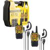 Midland - Walkie Talkie XT70 Adventure, Set 2 Ricetrasmittenti Professionali Dual Band, 93 Canali - 24 PMR446/69 LPD, Copertura 12 Km, Autonomia 18H, Ricarica Rapida, Batterie Ricaricabili, Giallo