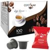 COFFISANO 100 Capsule di Caffè Compatibili con Nespresso Miscela Roma - Espresso Monodose Italiano - Gusto Cremoso ed Equilibrato
