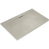 Ideal Standard - Ultra Flat S i.life, Piatto doccia rettangolare 160x80 in resina, Piletta di scarico lato lungo, Finitura opaca effetto pietra, Sabbia
