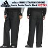Adidas WMNS STADIUM CHROME pantaloni denim larghi neri KF0745 taglia Giappone