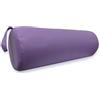 QUIRUMED Cuscino a Rullo, 55 x 20 cm, Viola, Similpelle, Ergonomico, Imbottito in Schiuma, per Yoga, Fitness, Massaggio