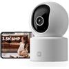 XIAOMI C500 Telecamera WiFi Interno, 3,5K 6MP 360° Telecamera Interno, Rilevamento Persone/Animali, Inseguimento Auto, Colori Reali in Bassa Luce, Audio Bidirezionale, Wi-Fi 6 2,4/5 GHz, Alexa
