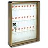 CASSETTE POSTALI ALUBOX ALUBOX Bacheca Portachiavi Da Parete In Alluminio 30X5X14 Cm Porta Chiavi Da Muro Per Casa Interno O Esterno Protetto Made In Italy Con 24 Ganci Numerati (BRONZO)