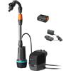 Gardena Pompa Per Cisterna A Batteria 2400 Comfort Automatic 18V P4A Set Pronto All'Uso: Pompa per acqua automatica, Programmazione dell'irrigazione, Timer funzione, Pressione costante (14605-20)