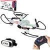 JAMARA 422029 - Angle 120 Altitude HD Wifi VR - incl. Visore VR, Altitude Hold Adj., Bussola/Flyback, Track follow, 120°, Avviso bassa tens., 40 Km/h