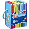 CARIOCA Joy Super Washable Pennarelli Punta Fine 60 Colori Box