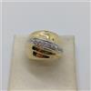 ANELLO DONNA FASCIA VINTAGE ORO 18KT DIAMANTI 0,22 CT (3064) FONDO DI MAGAZZINO